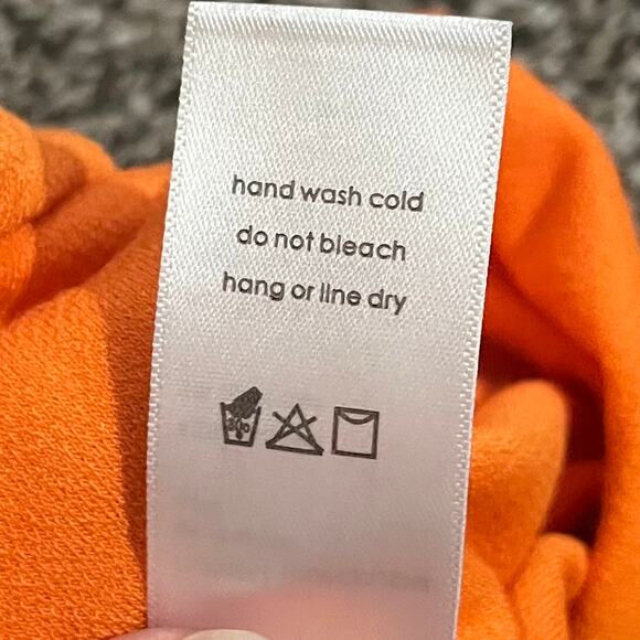 Naked Wardrobe Women’s Mini Dress Small Orange Bodycon Stretchy Going Out NWT - Picture 8 of 8